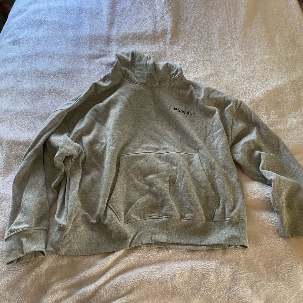 Gray PINK Hoodie